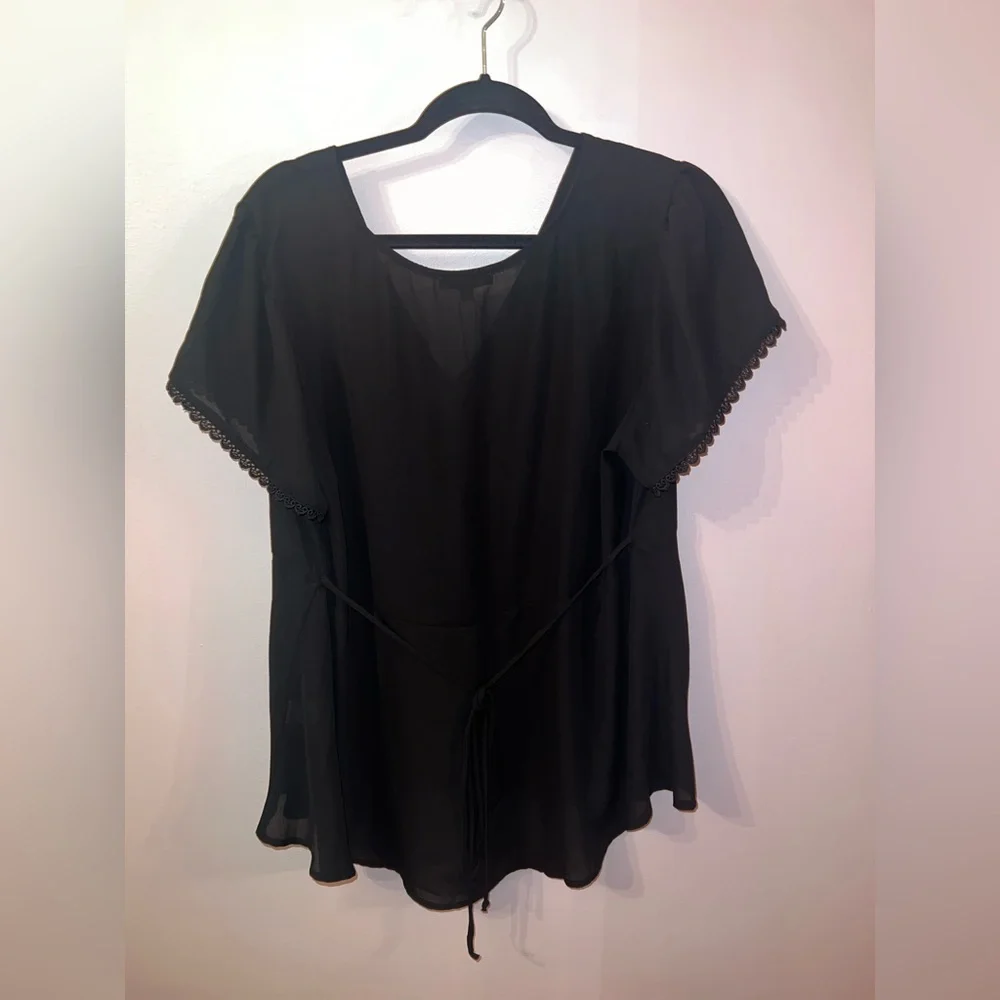 Papermoon Black Women's Blouse - Picture 10 of 11